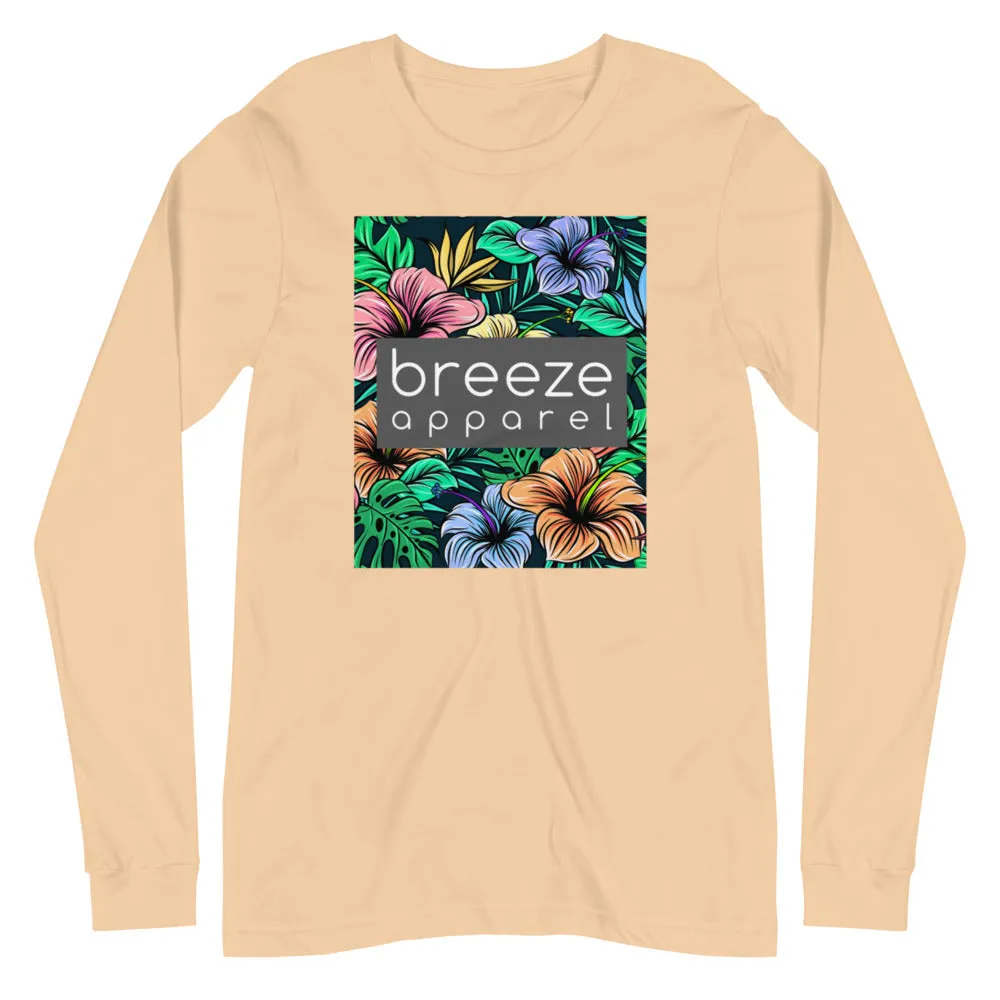 'Hibiscus' unisex long-sleeved shirt
