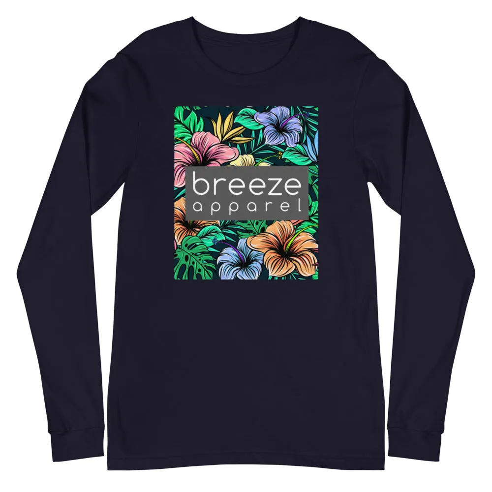 'Hibiscus' unisex long-sleeved shirt