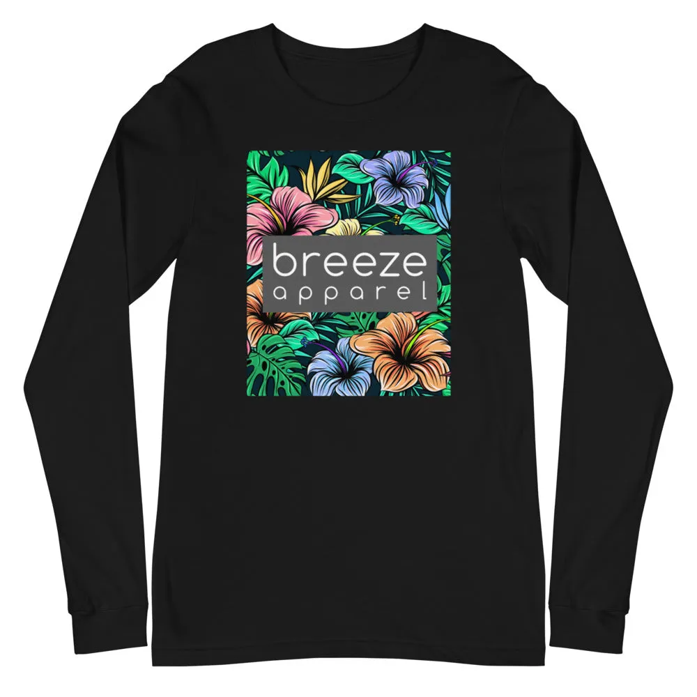 'Hibiscus' unisex long-sleeved shirt