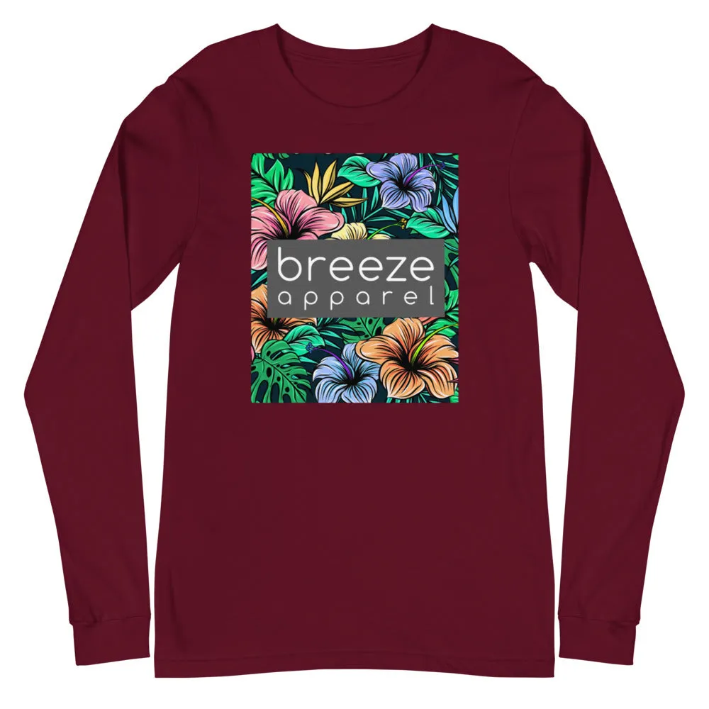 'Hibiscus' unisex long-sleeved shirt