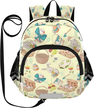 Holiday Easter Retro Egg Little Kid Toddler Backpack Baby Boys Girls Kindergarten Pre School Bags Cute Cartoon Backpacks for children