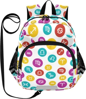 Horoscope Signs Seamless Little Kid Toddler Backpack Baby Boys Girls Kindergarten Pre School Bags Cute Cartoon Backpacks for children
