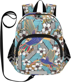 Humming Birds Tropical Little Kid Toddler Backpack Baby Boys Girls Kindergarten Pre School Bags Cute Cartoon Backpacks for children