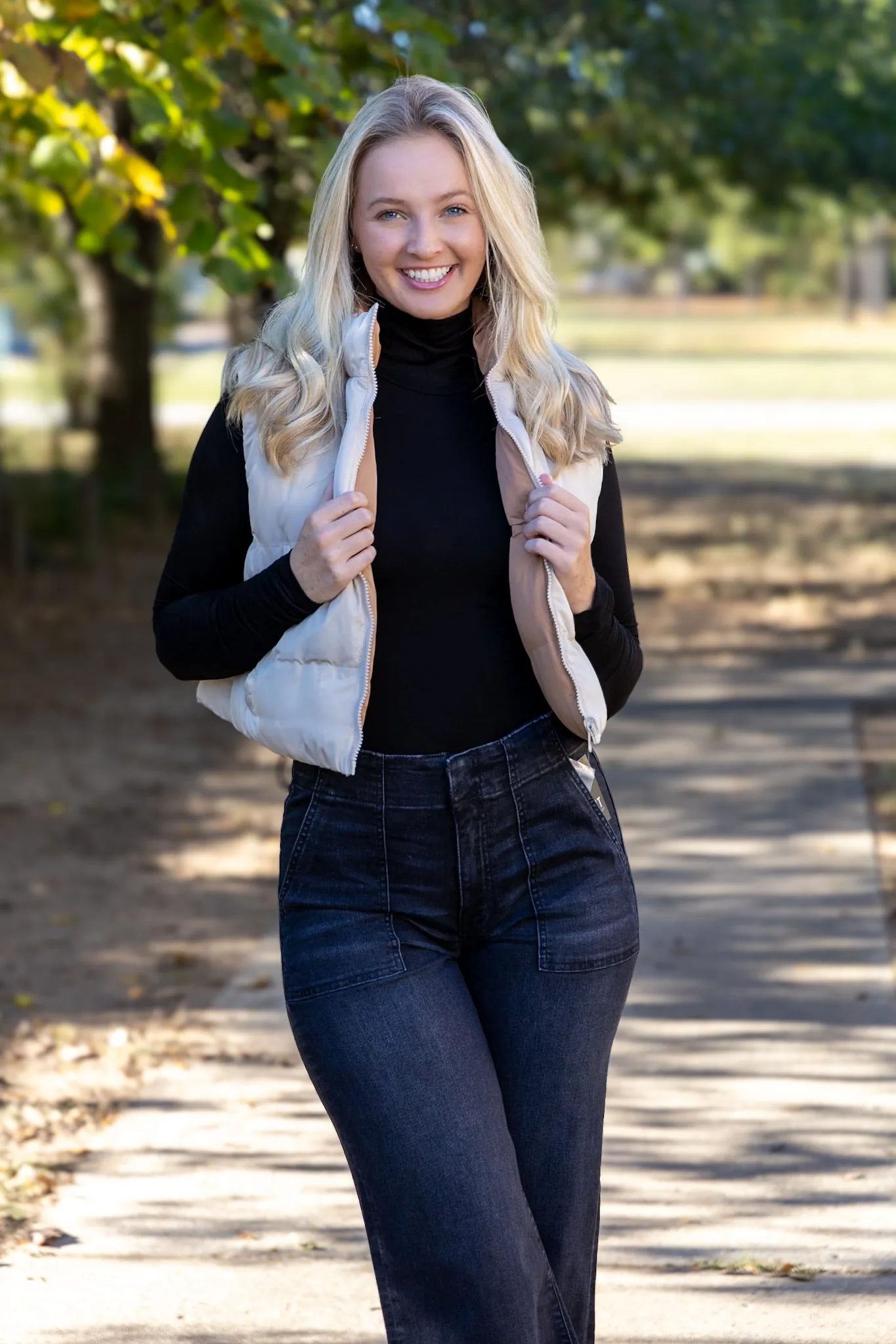 Issey Reversible Vest - Tofu Macchiato