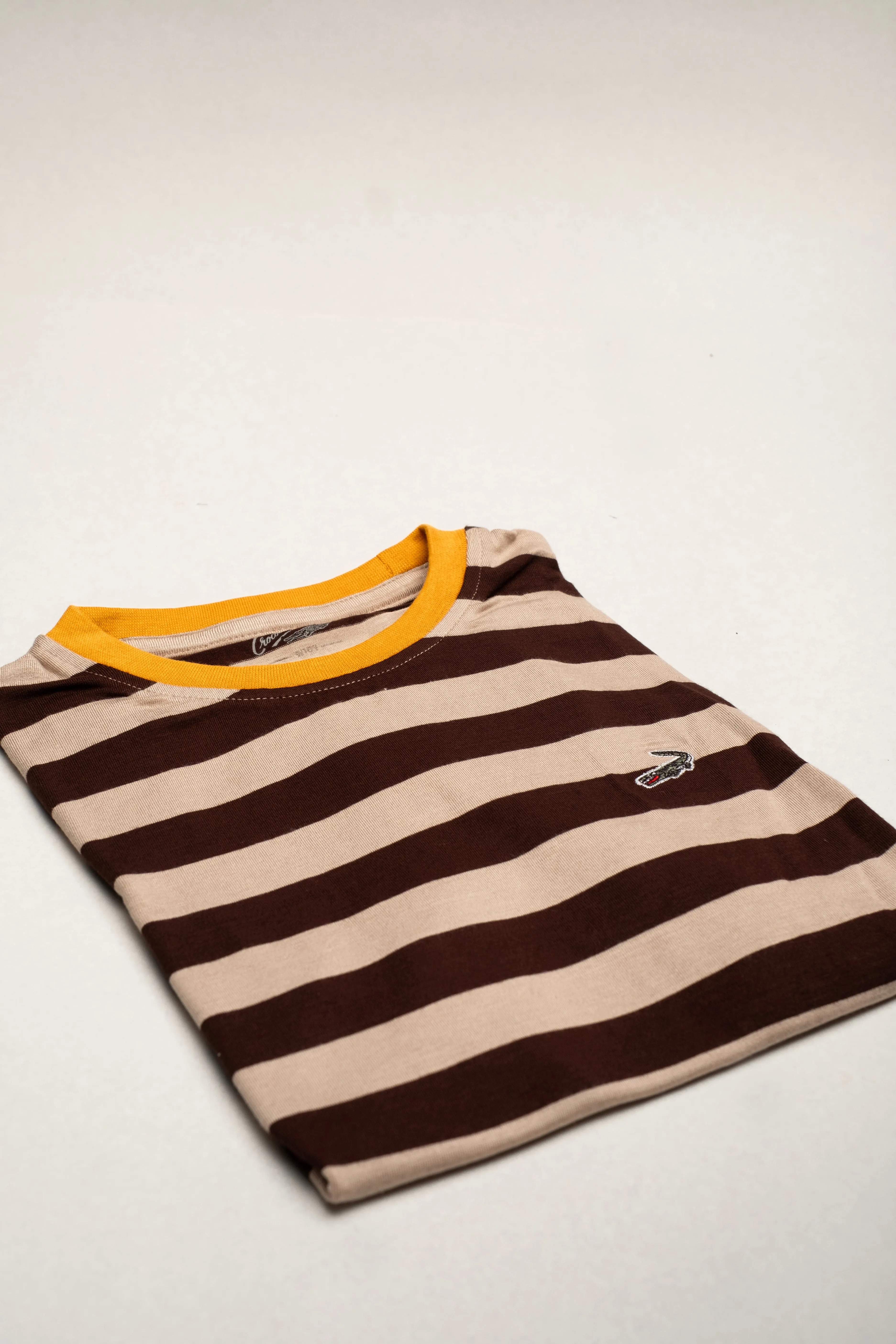 Kids Crew Neck Single Jersey-Coffee