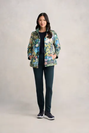 Landscape Puffer Jacket - Monet Garden