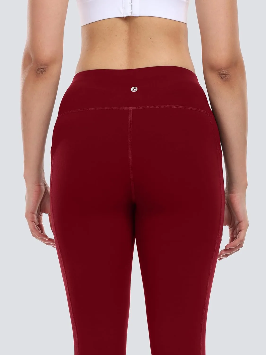 LegEnd Women's 2 Pack Workout Leggings with Pockets 27"- Buttery Soft High Waisted Tummy Control Running Yoga Pants