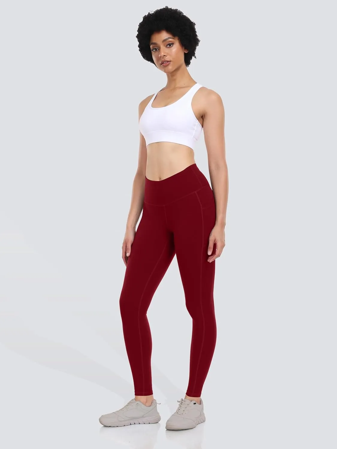 LegEnd Women's 2 Pack Workout Leggings with Pockets 27"- Buttery Soft High Waisted Tummy Control Running Yoga Pants