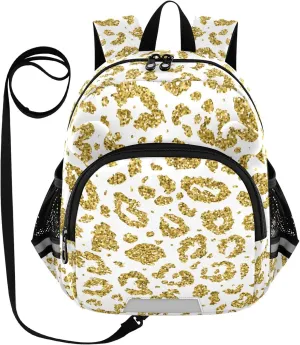 Leopard Wild Nature Pattern Little Kid Toddler Backpack Baby Boys Girls Kindergarten Pre School Bags Cute Cartoon Backpacks for children