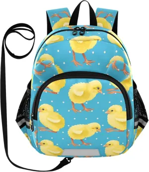 Little Yellow Chicken Little Kid Toddler Backpack Baby Boys Girls Kindergarten Pre School Bags Cute Cartoon Backpacks for children