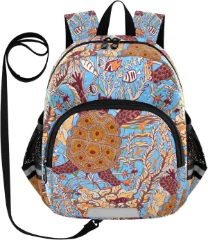 Marine Life Tortoise Little Kid Toddler Backpack Baby Boys Girls Kindergarten Pre School Bags Cute Cartoon Backpacks for children