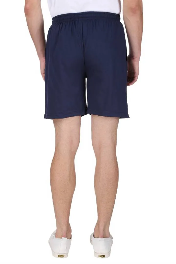 Men’s Cotton Long Shorts for All Fitness Activities. (NAVY BLUE).