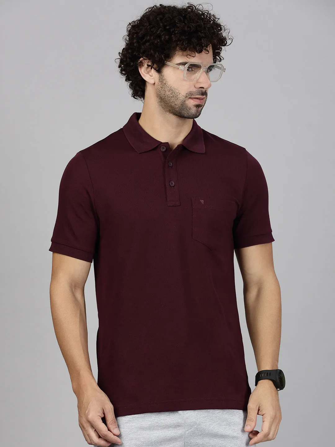 Mens Grey & Grape Expert Polo Tshirt Combos