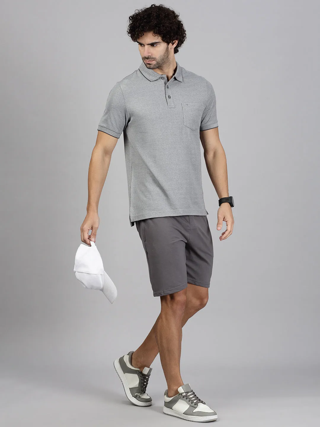 Mens Grey & Grape Expert Polo Tshirt Combos