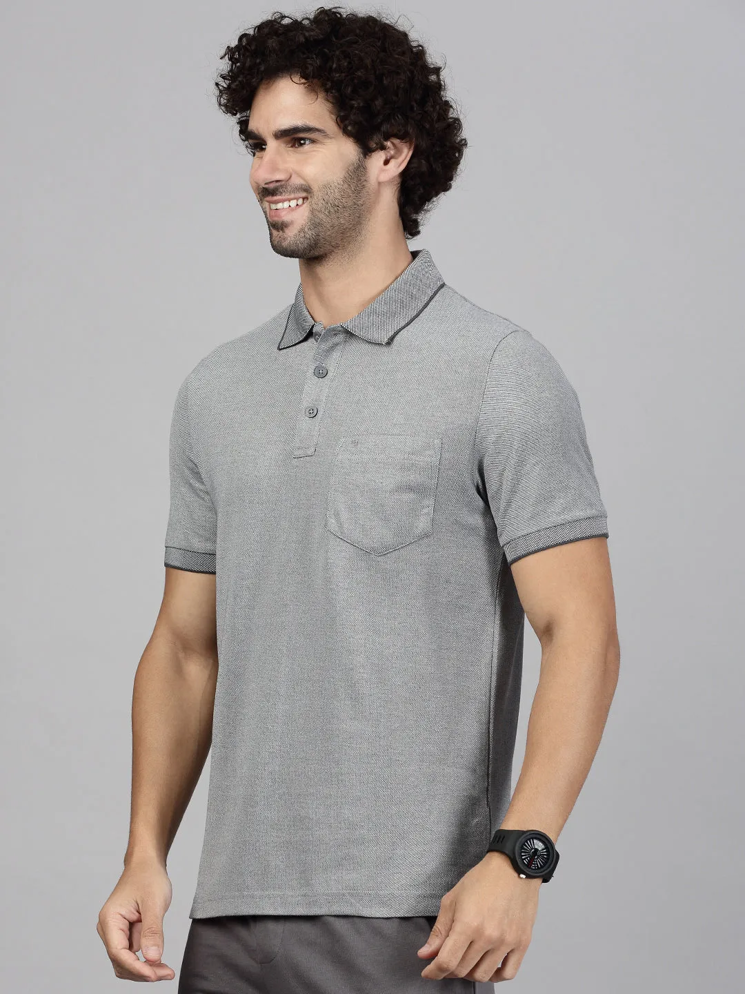 Mens Grey & Grape Expert Polo Tshirt Combos