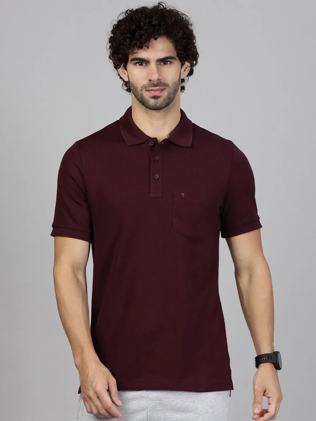 Mens Grey & Grape Expert Polo Tshirt Combos