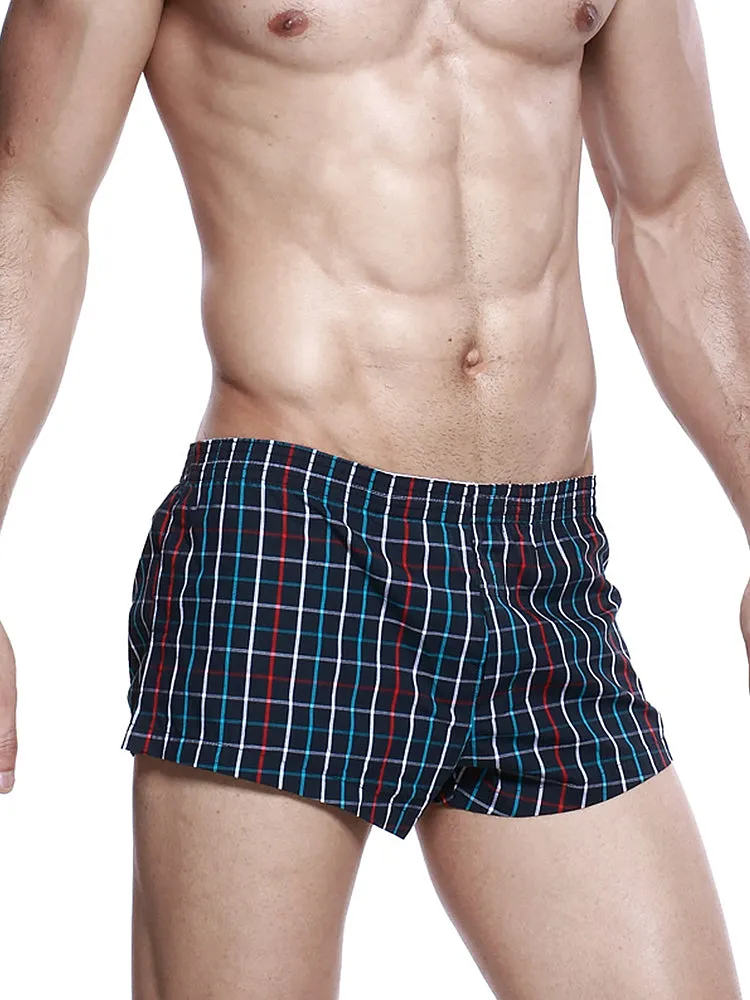 Mens Relaxed Woven Cotton Boxer Shorts