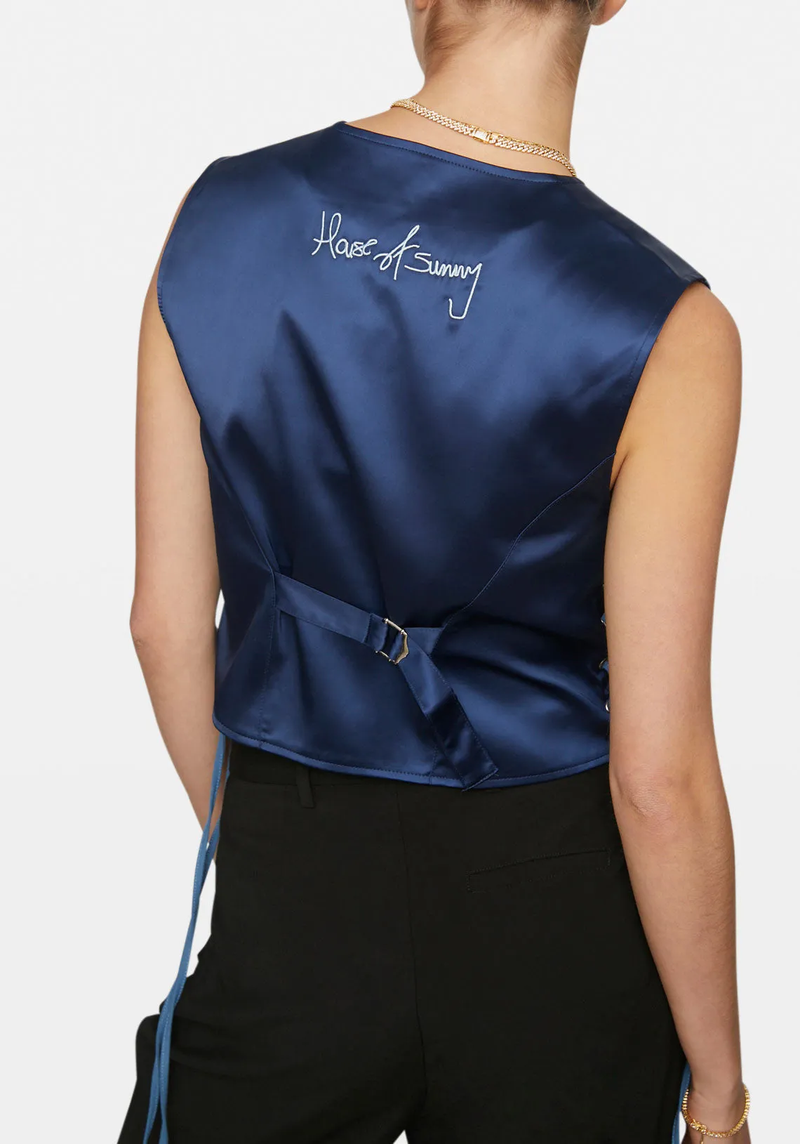 MOESHA PATHWORK WAISTCOAT BLUE CAMO