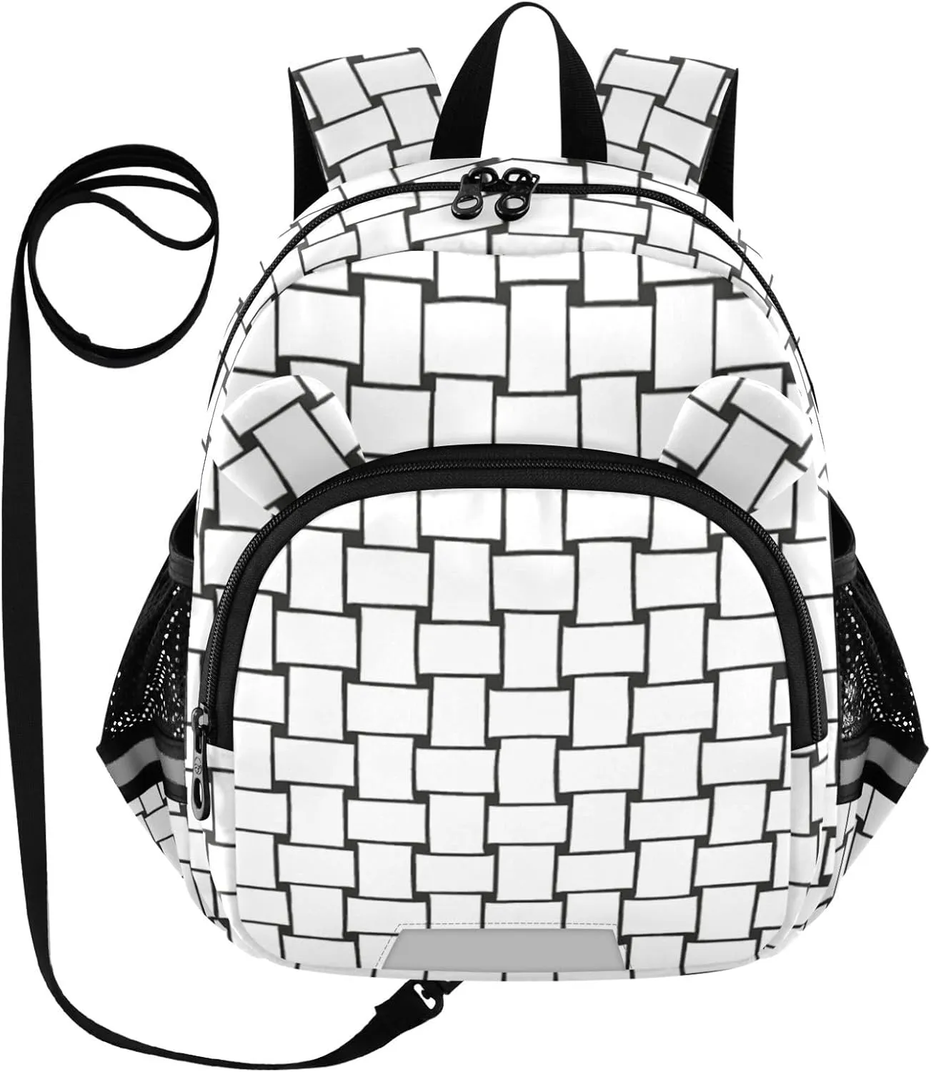 Mordern Black Line Little Kid Toddler Backpack Baby Boys Girls Kindergarten Pre School Bags Cute Cartoon Backpacks for children