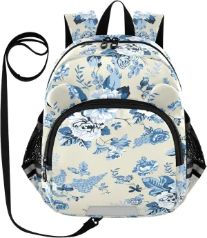 Mughal Art Floral Little Kid Toddler Backpack Baby Boys Girls Kindergarten Pre School Bags Cute Cartoon Backpacks for children