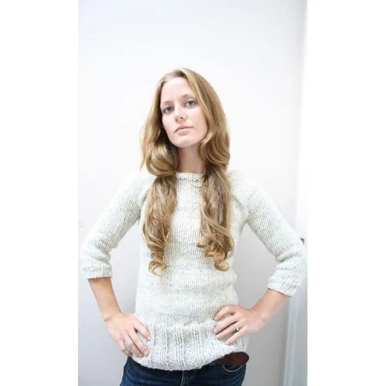 Oatmeal Pullover Knitting  Pattern