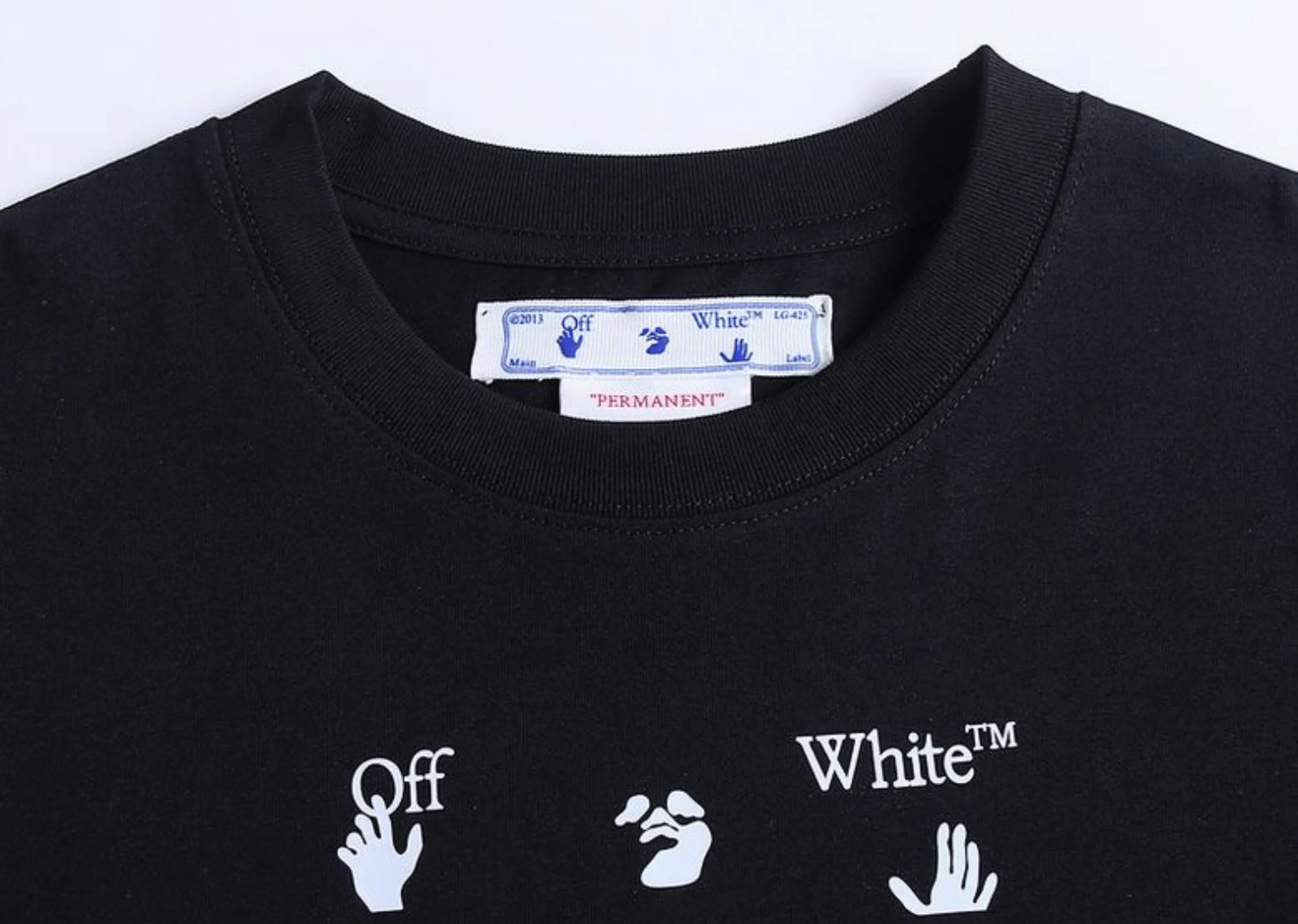 Off-White - Printed 'Graffiti' Black T-Shirt
