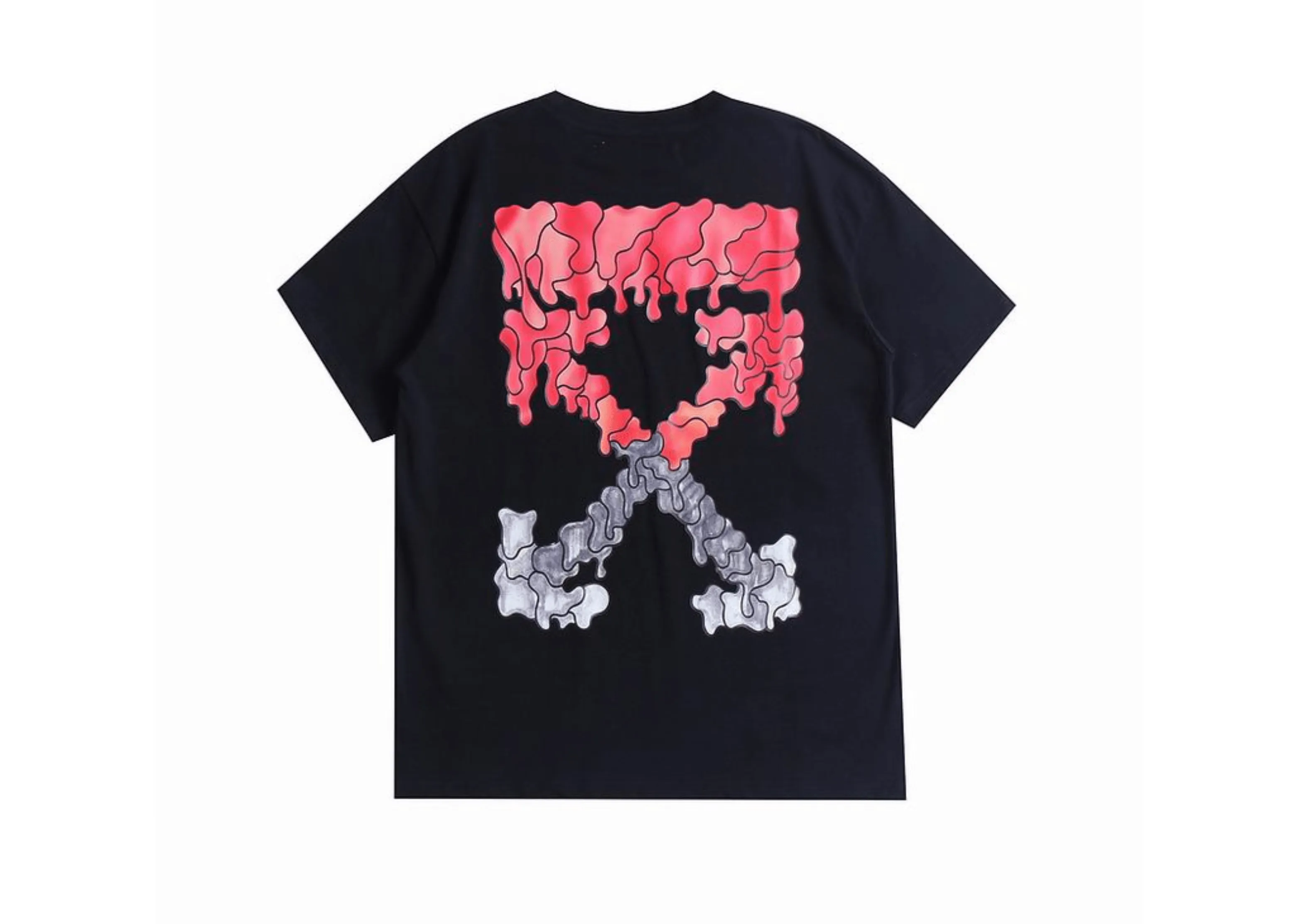 Off-White - Printed 'Graffiti' Black T-Shirt