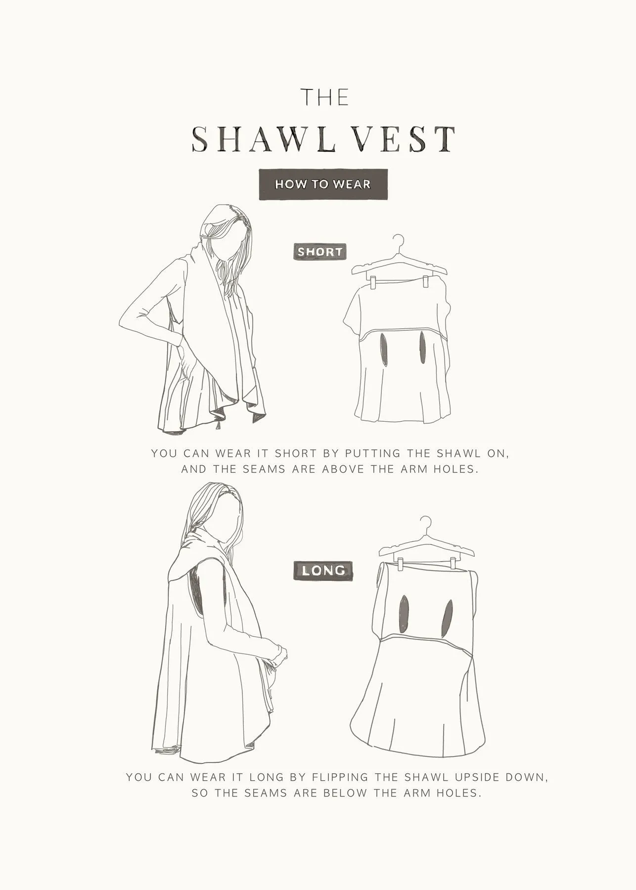 One Size Fits All Shawl Vest