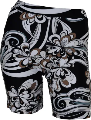 Private Island Women UPF 50  Skinny Beach Board Shorts Swimsuit Hot Pants Bathing Swim Rash Guard Bottom (YSP)