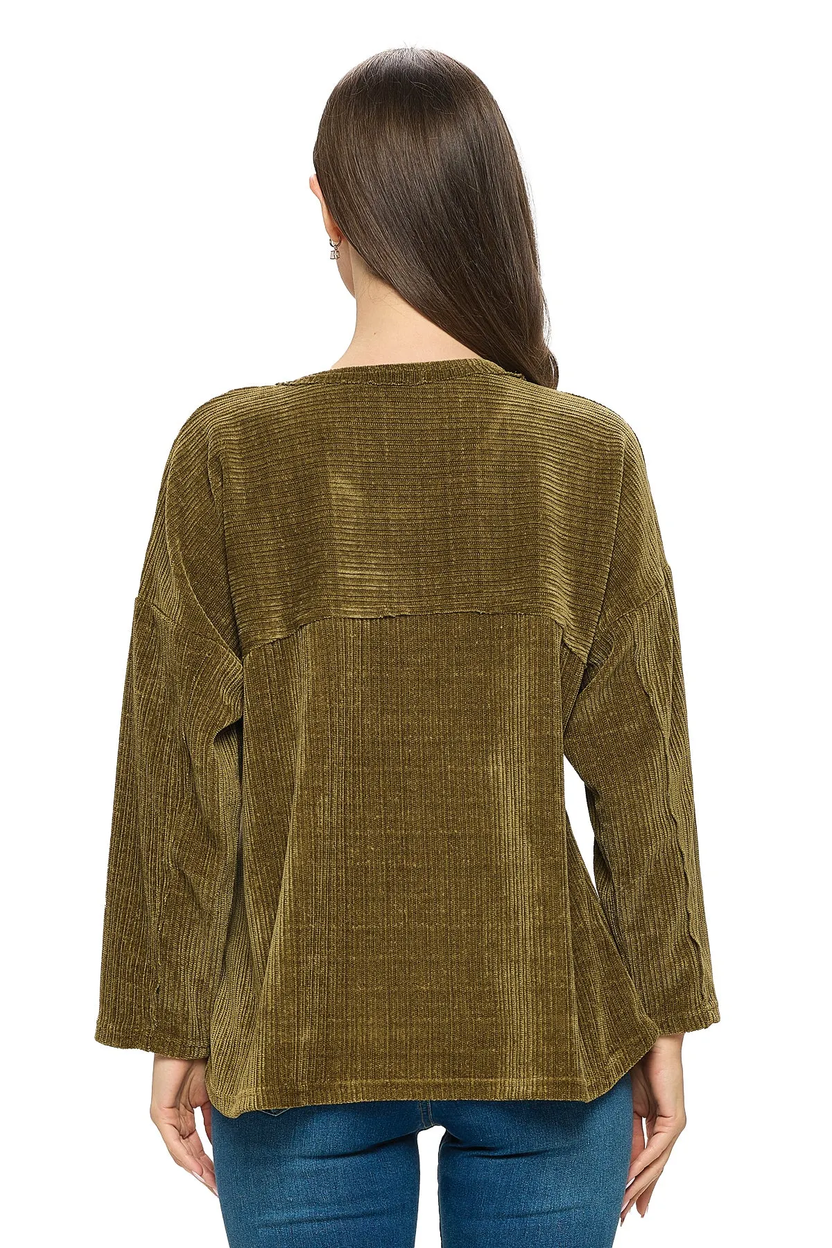 Pullover Casual Patchwork Oversized