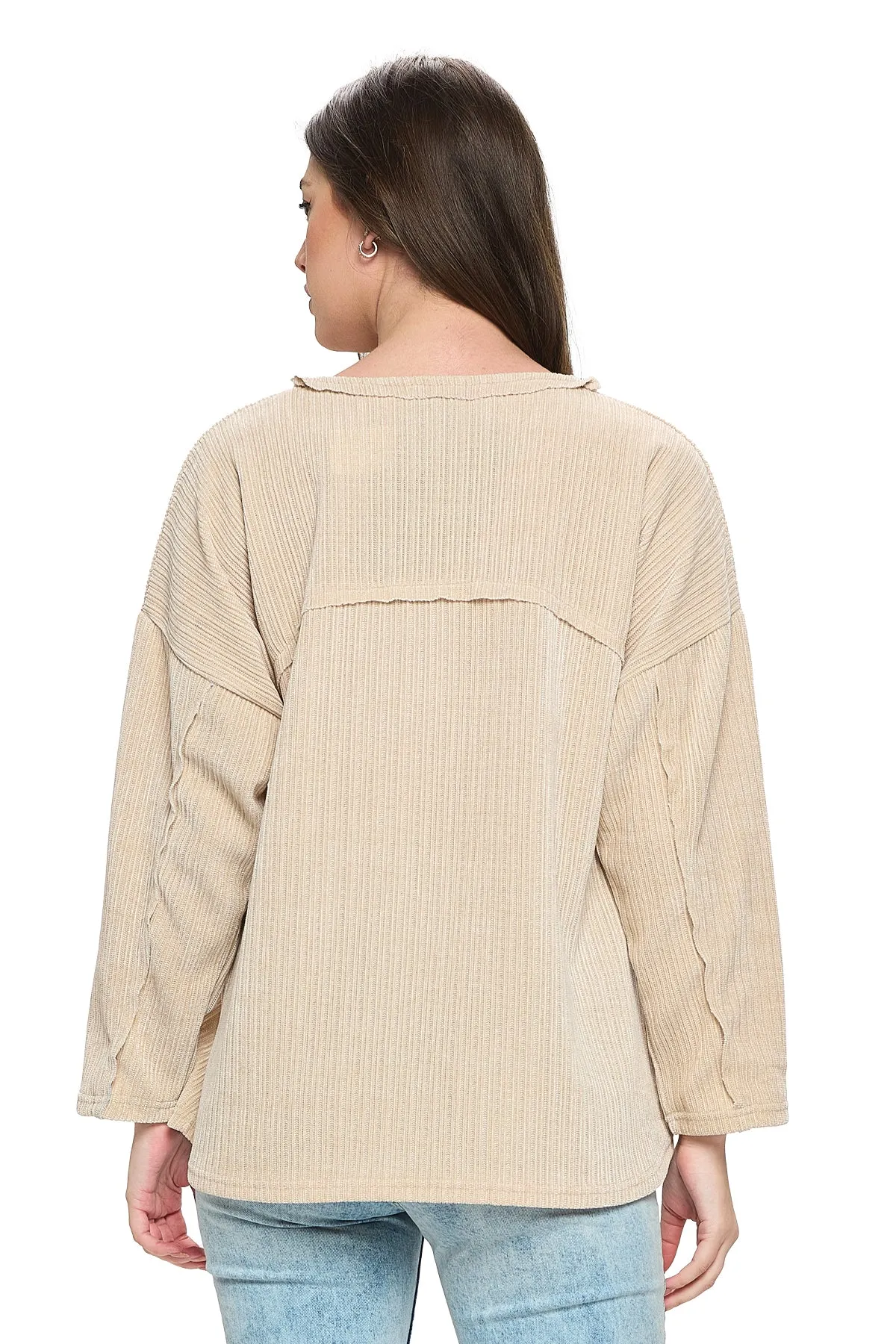 Pullover Casual Patchwork Oversized