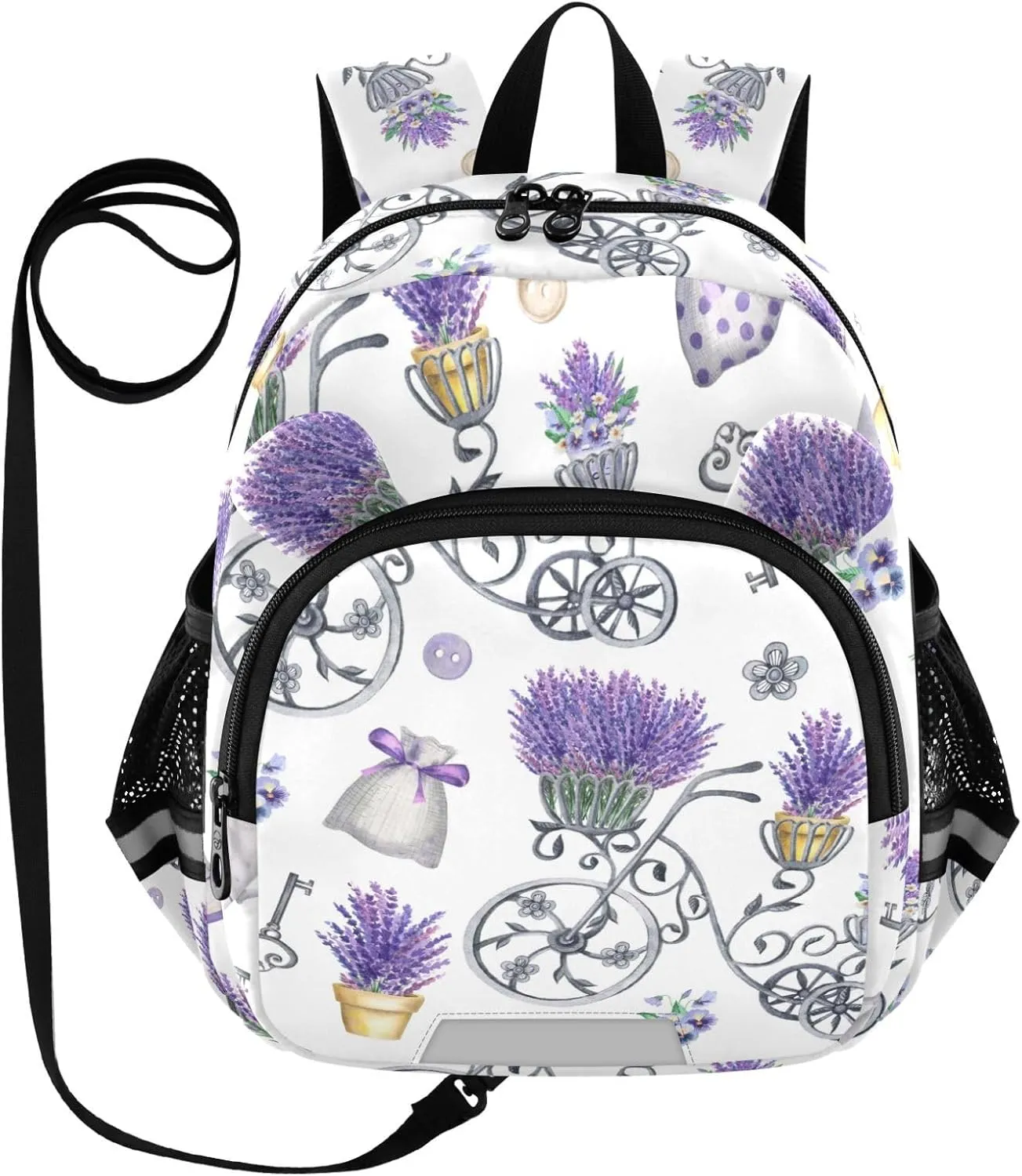 Purple Flower Little Kid Toddler Backpack Baby Boys Girls Kindergarten Pre School Bags Cute Cartoon Backpacks for children