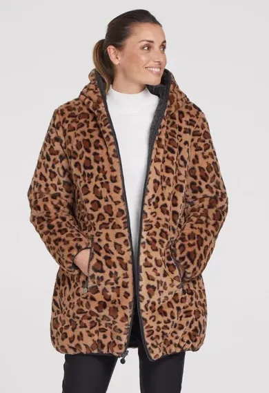 Reversible Faux Fur Puffer