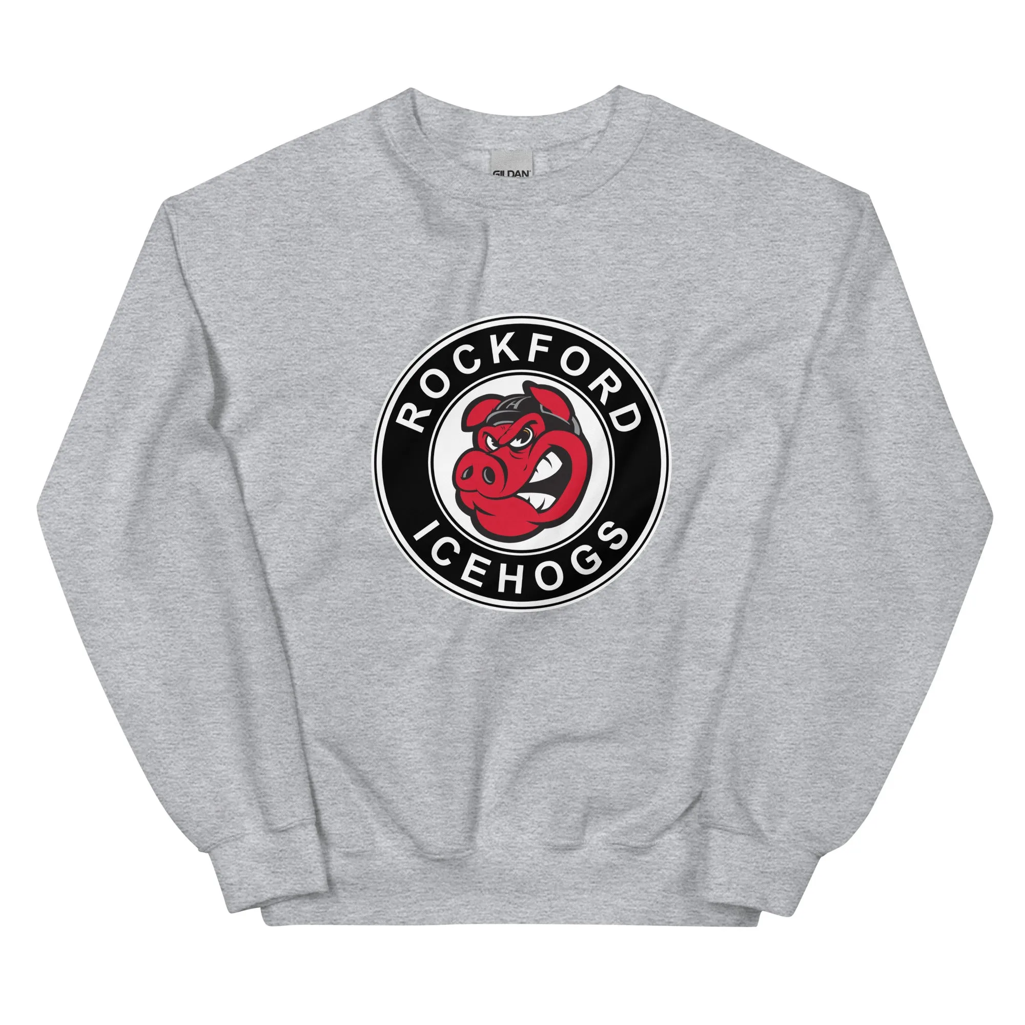 Rockford IceHogs Adult Primary Logo Crewneck Sweatshirt