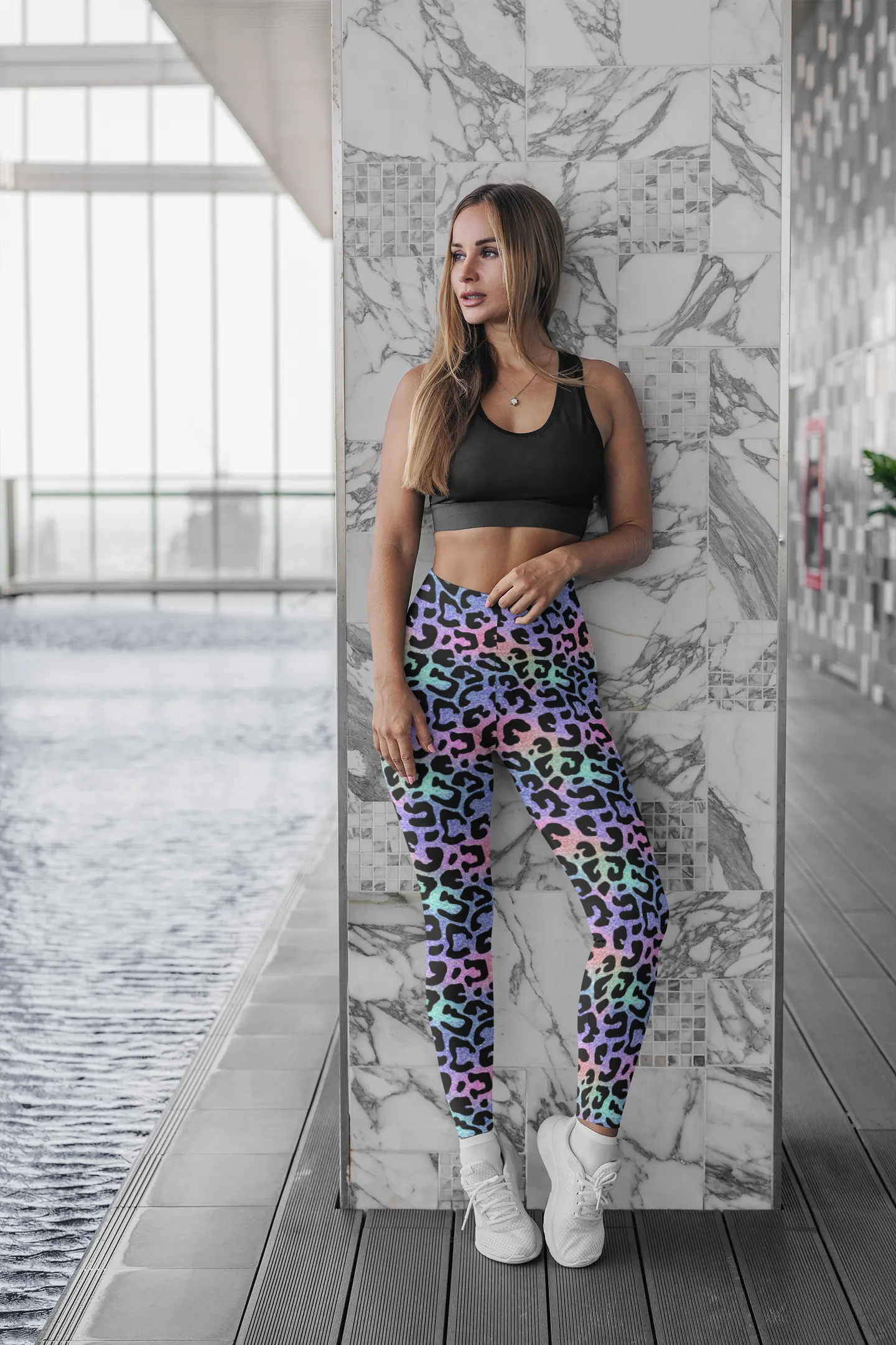 Shimmering Wildcat Print Legging