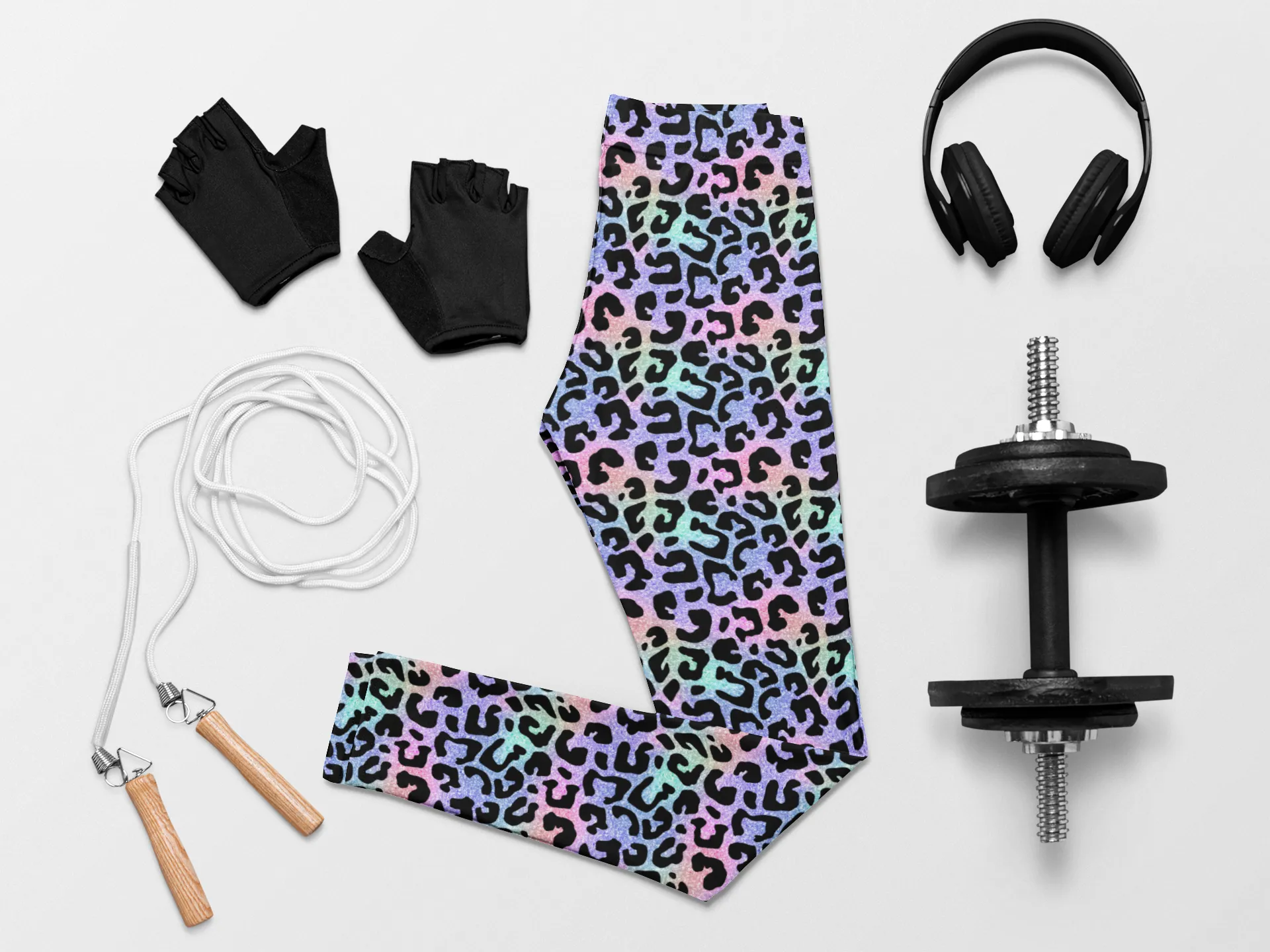 Shimmering Wildcat Print Legging