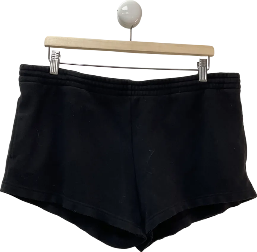 SKIMS Black Classic Relaxed-fit Cotton-jersey Shorts UK M