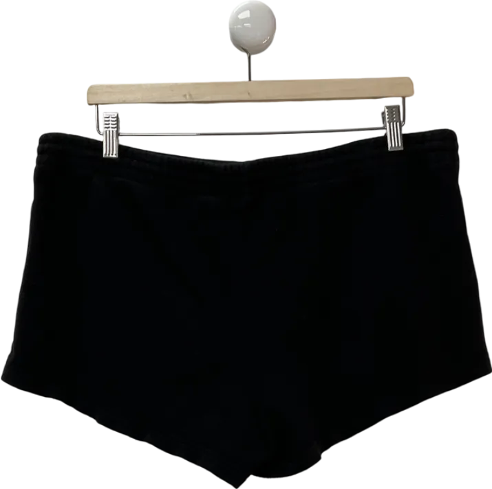 SKIMS Black Classic Relaxed-fit Cotton-jersey Shorts UK M