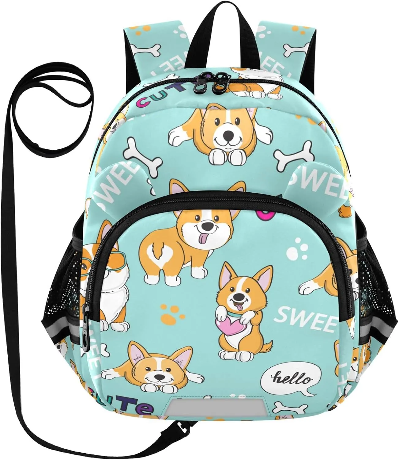 Smiling Dog Little Kid Toddler Backpack Baby Boys Girls Kindergarten Pre School Bags Cute Cartoon Backpacks for children