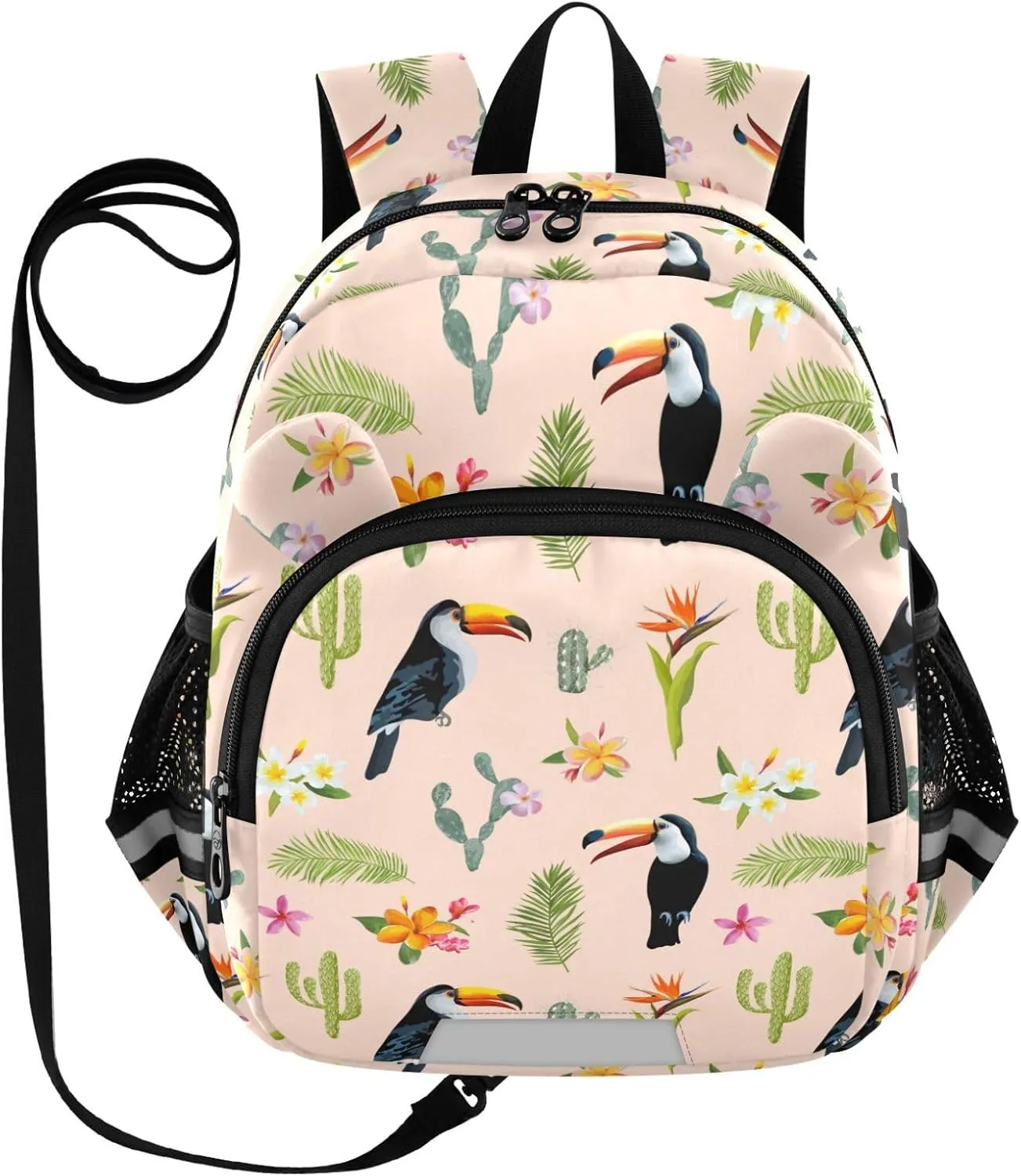 Spring Toucan Bird Cactus Little Kid Toddler Backpack Baby Boys Girls Kindergarten Pre School Bags Cute Cartoon Backpacks for children