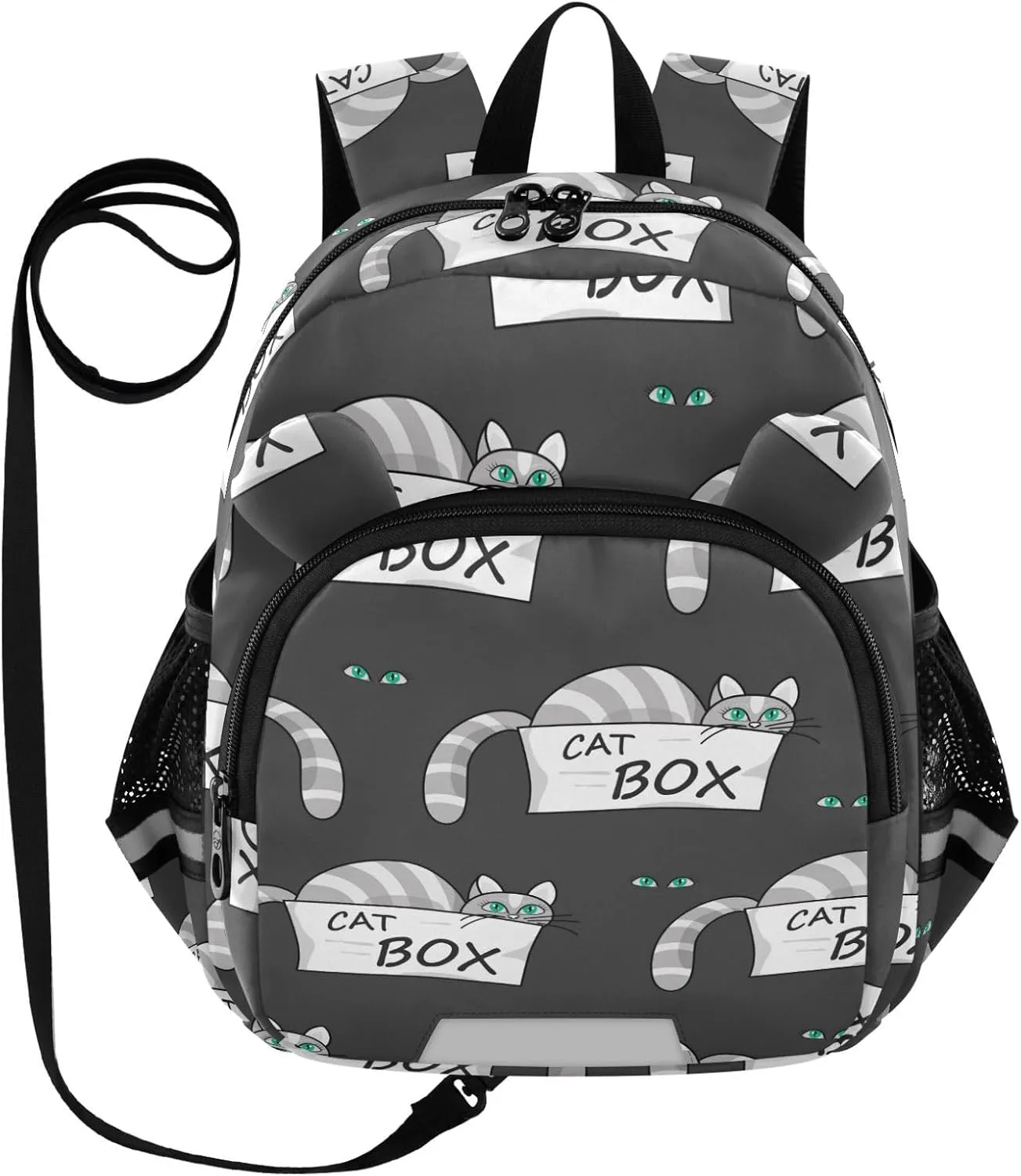 Striped Pet with A Mustache Little Kid Toddler Backpack Baby Boys Girls Kindergarten Pre School Bags Cute Cartoon Backpacks for children