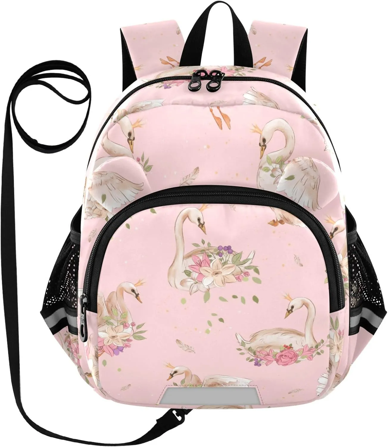 Swan Princesses Golden Crown Little Kid Toddler Backpack Baby Boys Girls Kindergarten Pre School Bags Cute Cartoon Backpacks for children