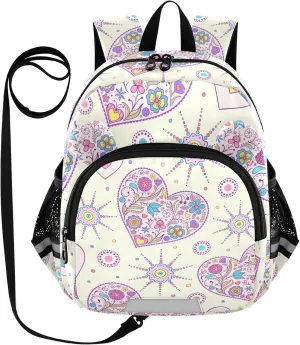 Valentine's Day Abstract Hearts Little Kid Toddler Backpack Baby Boys Girls Kindergarten Pre School Bags Cute Cartoon Backpacks for children