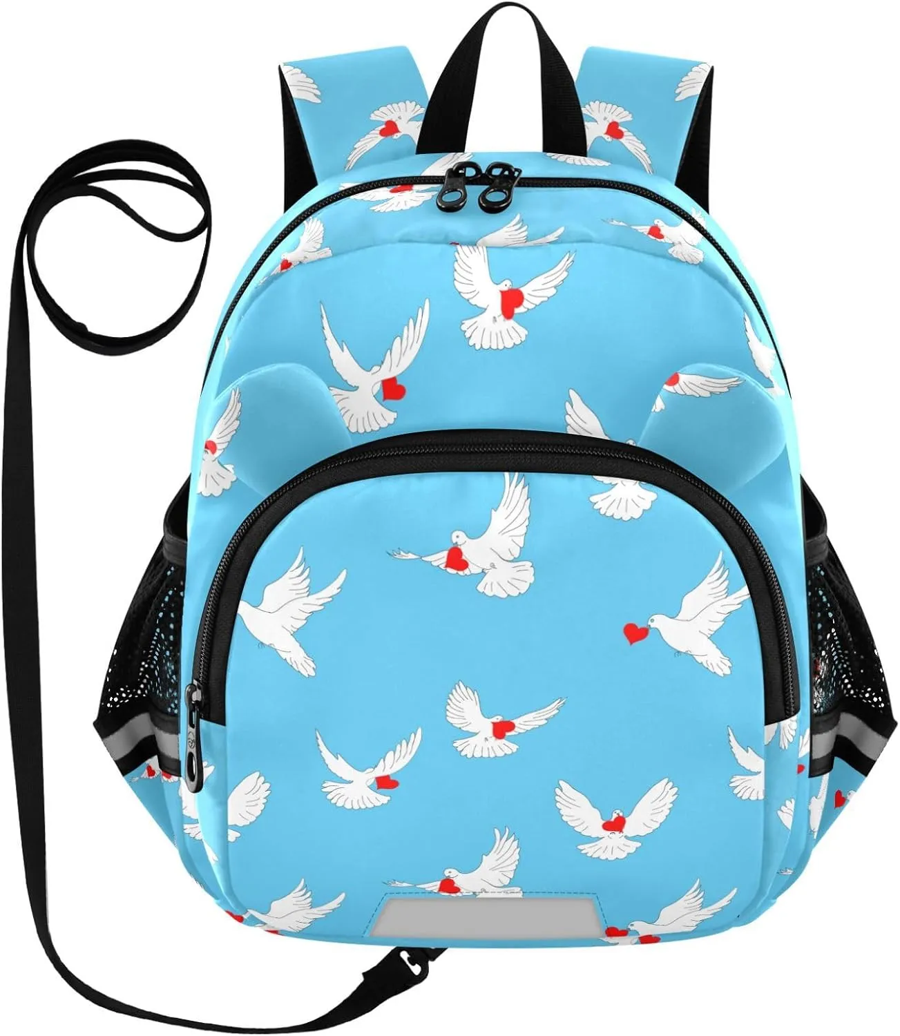 Valentine's Day Bird Blue Little Kid Toddler Backpack Baby Boys Girls Kindergarten Pre School Bags Cute Cartoon Backpacks for children