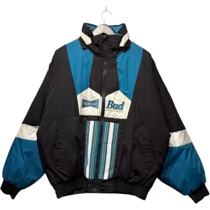 Vintage Pro Player Budweiser Spellout Reversible Puffer Jacket