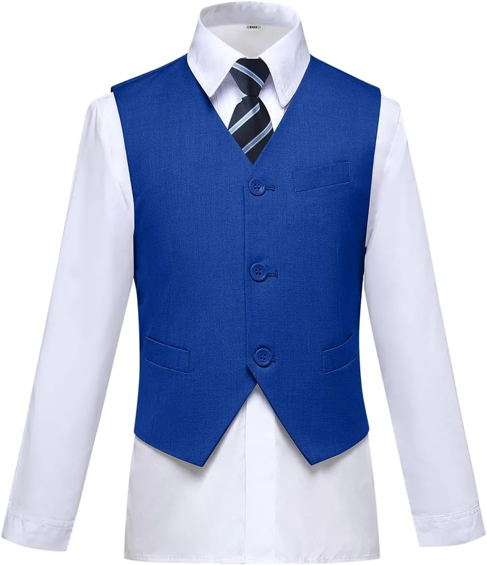 Visaccy Boys Suits Slim Fit Dress Clothes Ring Bearer Outfit