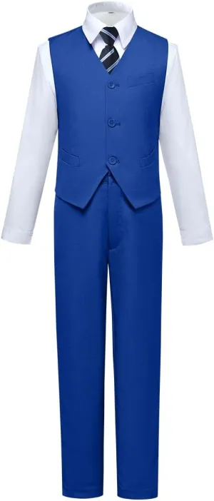 Visaccy Boys Suits Slim Fit Dress Clothes Ring Bearer Outfit