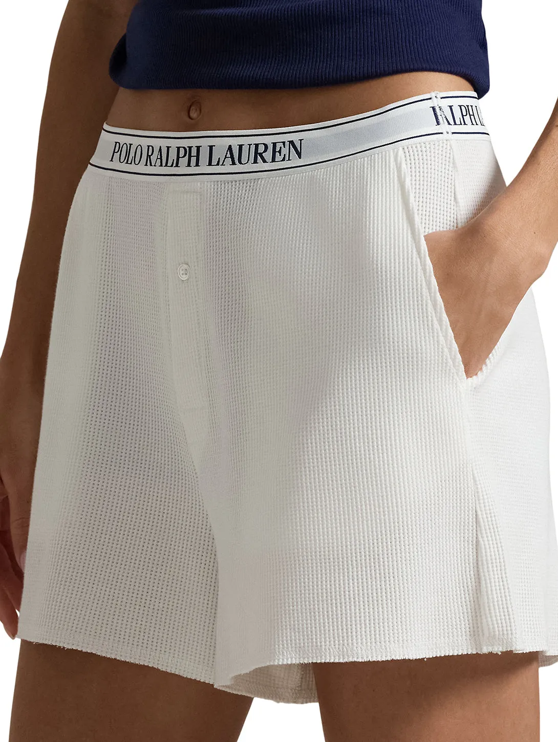 Waffle Boxer Short - Ecru