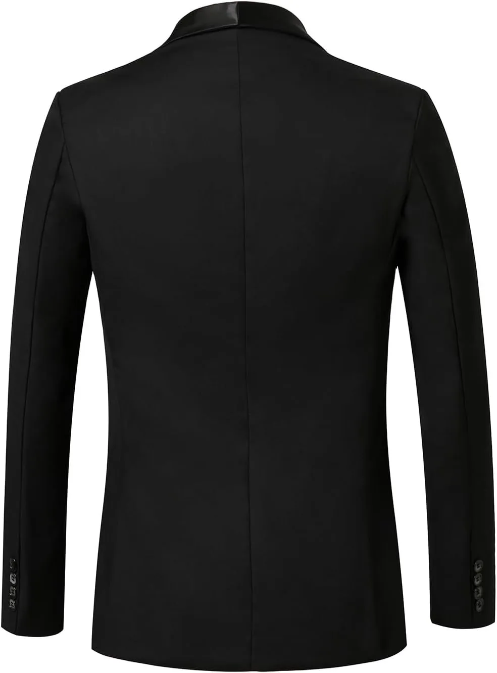 WZIKAI Mens Tuxedo Jacket Slim Fit One Button Solid Blazer Dress Suit for Wedding Prom Dinner Party
