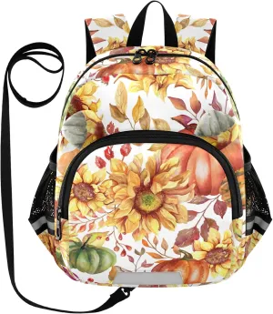 Yellow Sunflowers Heads Little Kid Toddler Backpack Baby Boys Girls Kindergarten Pre School Bags Cute Cartoon Backpacks for children